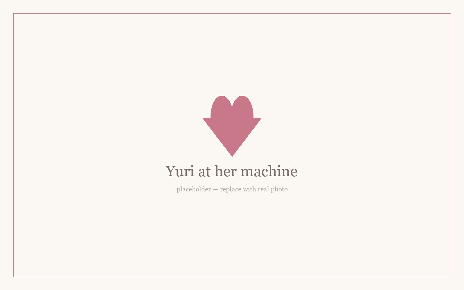 Yuri stitching a personalized piece at her embroidery machine in her Dallas–Fort Worth studio