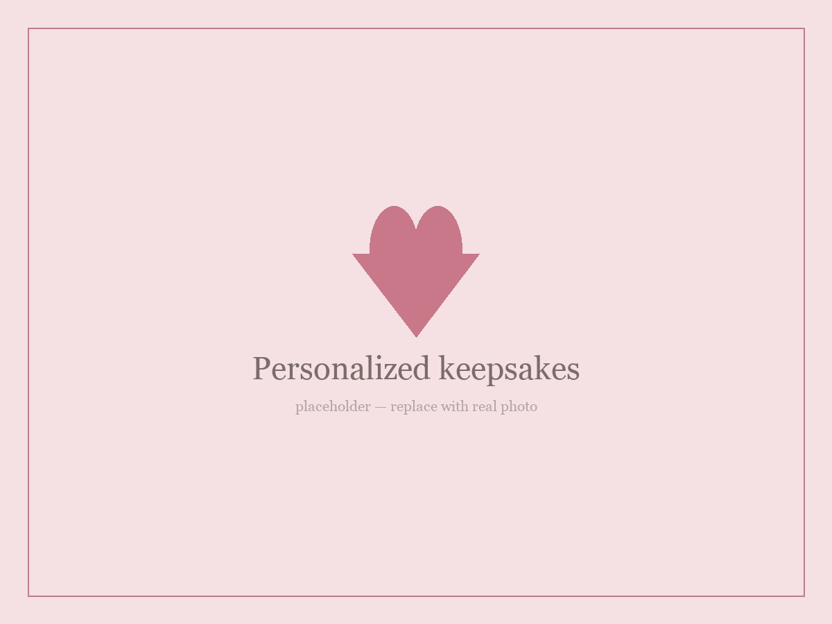 Personalized quinceañera keepsakes — small embroidered items to give guests or the quinceañera herself